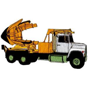 Picture of Tree Transport Truck Machine Embroidery Design