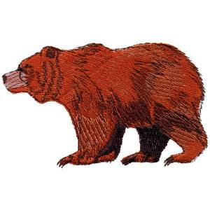 Picture of Grizzly Bear Machine Embroidery Design