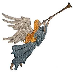 Picture of Herald Angel Machine Embroidery Design