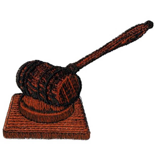 Picture of Gavel Machine Embroidery Design