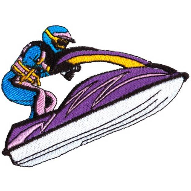 Picture of Jet Ski Machine Embroidery Design