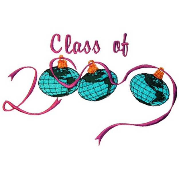 Picture of Class of 2000 Machine Embroidery Design