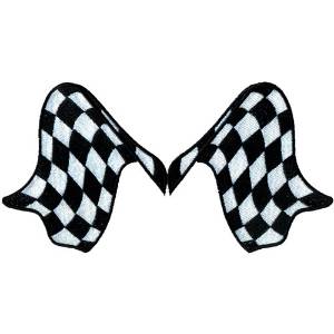 Picture of Checkered Racing Flags Machine Embroidery Design