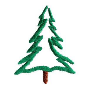 Picture of Abstract Evergreen Machine Embroidery Design