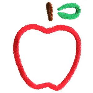 Picture of Abstract Apple Machine Embroidery Design