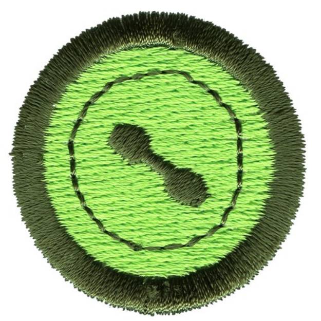 Picture of Green Button Machine Embroidery Design