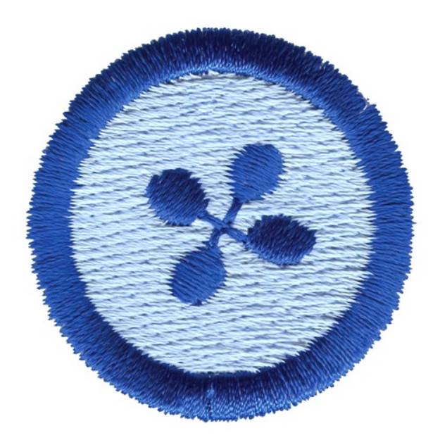 Picture of Blue Button Machine Embroidery Design