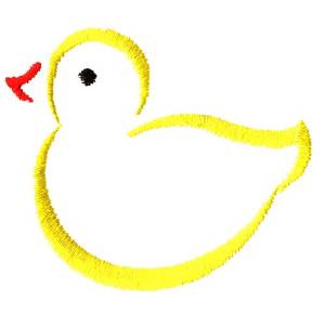 Picture of Abstract Duck Machine Embroidery Design
