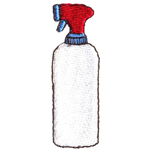 Spray Bottle Machine Embroidery Design