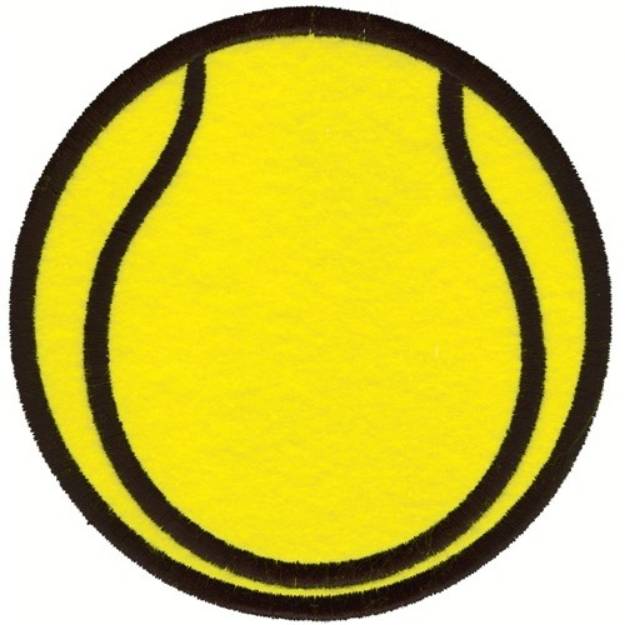 Picture of Tennis Ball Applique Machine Embroidery Design