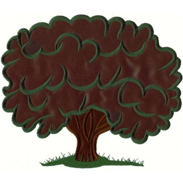 Picture of Tree Applique Machine Embroidery Design