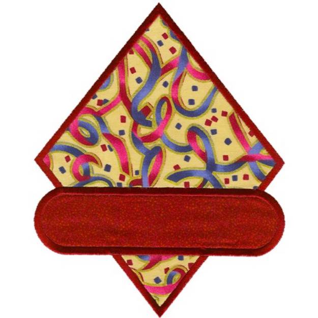 Picture of Dimond with Rectangle Machine Embroidery Design