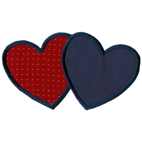 Overlapping Hearts Machine Embroidery Design