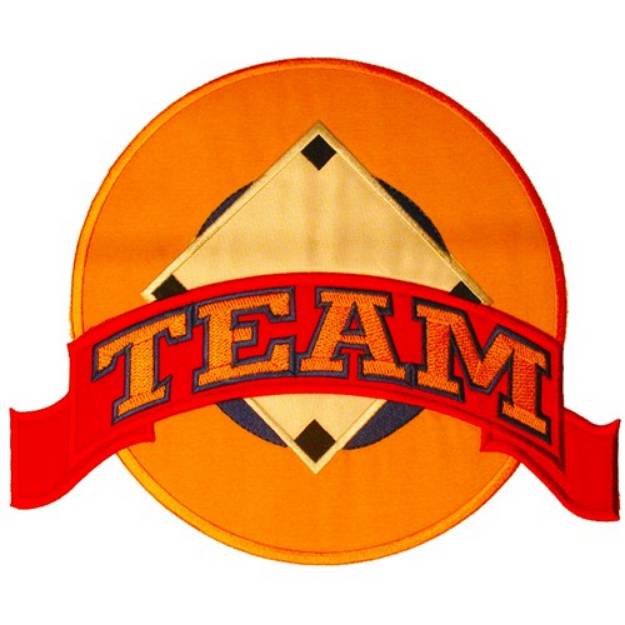 Picture of Team Banner Machine Embroidery Design
