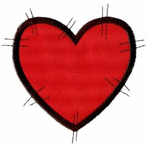 Picture of Patchwork Heart Applique Machine Embroidery Design