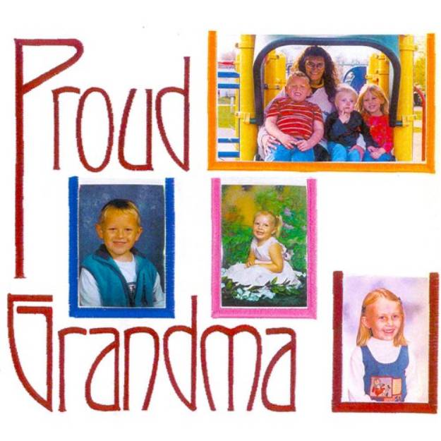 Picture of Proud Grandma Machine Embroidery Design