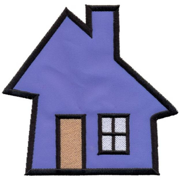 Picture of Applique House Machine Embroidery Design