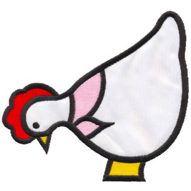 Picture of Applique Chicken Machine Embroidery Design