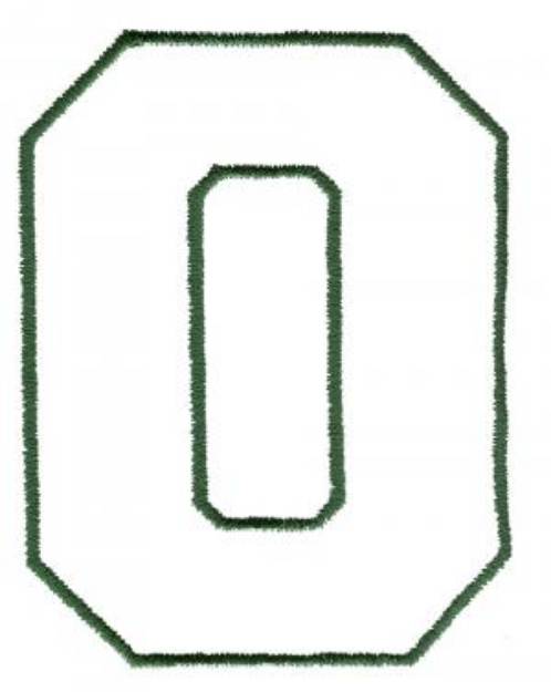 Picture of Athletic O Machine Embroidery Design