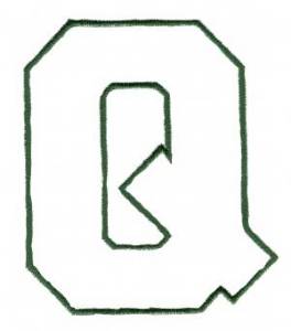 Picture of Athletic Q Machine Embroidery Design