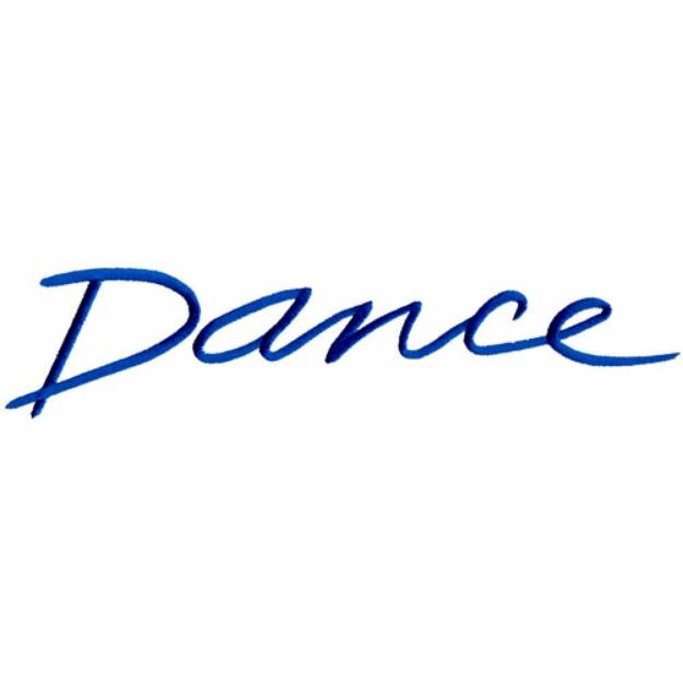 Picture of Dance Lettering Machine Embroidery Design