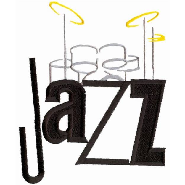 Picture of Percussion Jazz Machine Embroidery Design