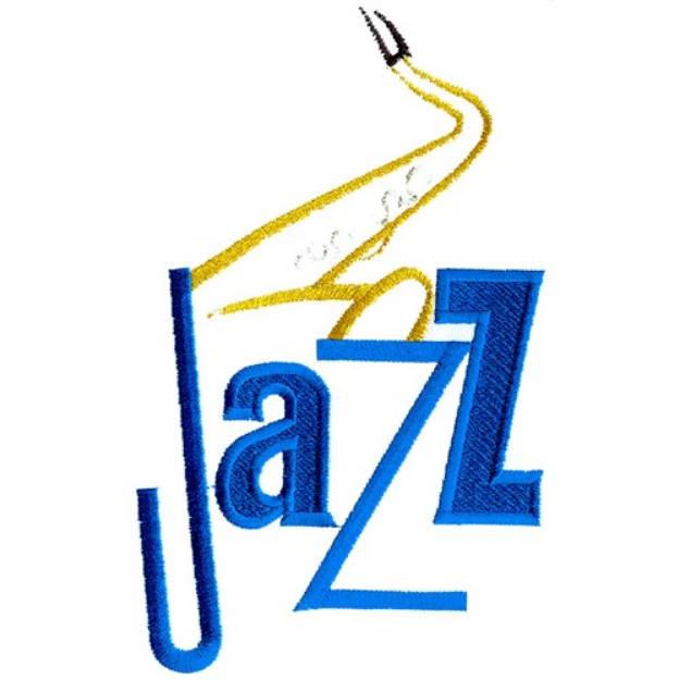 Picture of Saxophone Jazz Machine Embroidery Design