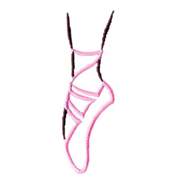 Picture of Abstract Ballet Leg Machine Embroidery Design
