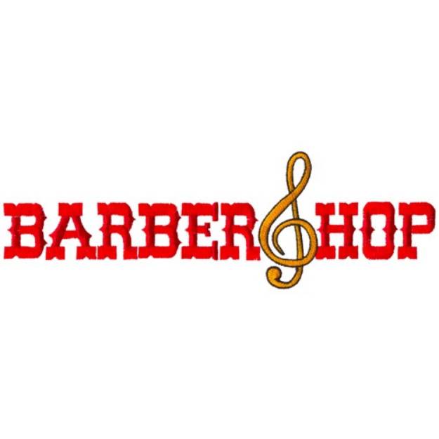 Picture of Barbershop Machine Embroidery Design