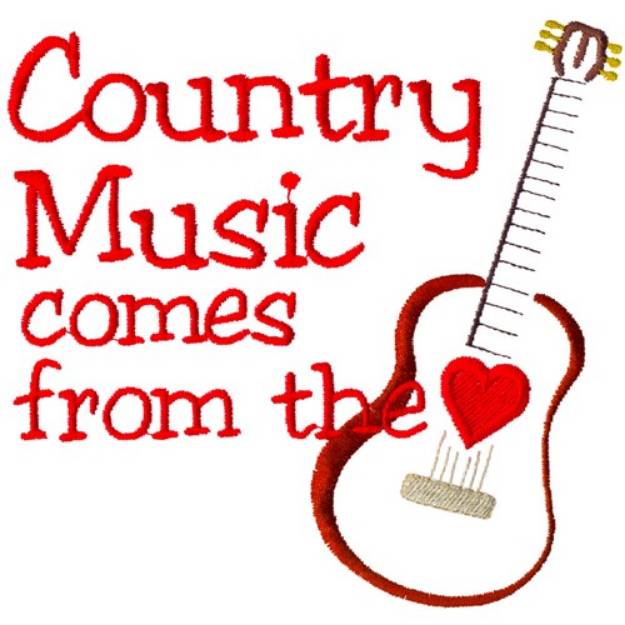 Picture of Country Music Machine Embroidery Design