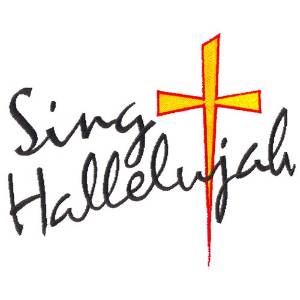 Picture of Sing Hallelujah Machine Embroidery Design