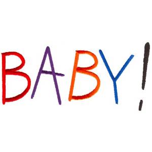 Picture of Baby Lettering Machine Embroidery Design