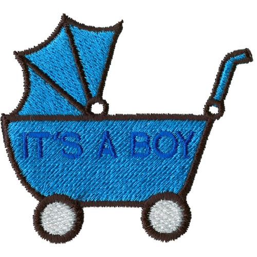 Its A Boy Carriage Machine Embroidery Design