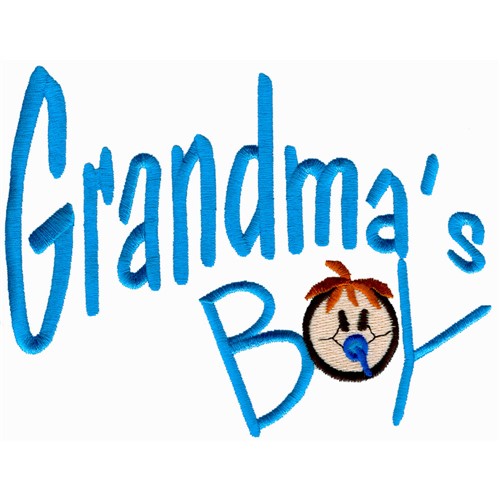 Grandmas Boy Machine Embroidery Design