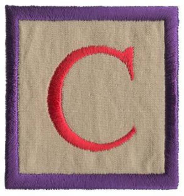 Picture of Baby Block C Machine Embroidery Design