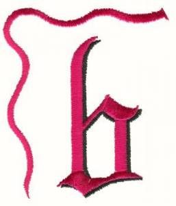 Picture of Bow Lowercase b Machine Embroidery Design