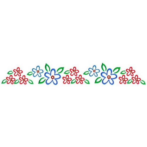 Picture of Floral Border Machine Embroidery Design
