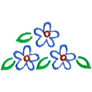 Picture of Floral Crest Machine Embroidery Design