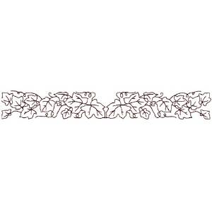 Picture of Ivy Border Outline Machine Embroidery Design