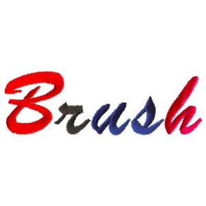 Picture of Brush Lowercase a Machine Embroidery Design