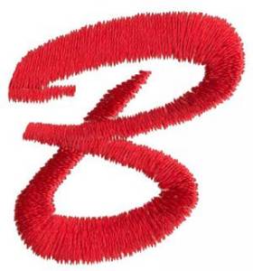 Picture of Brush Uppercase B Machine Embroidery Design