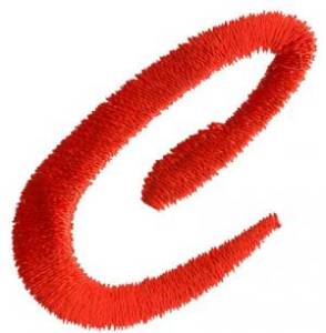Picture of Brush Uppercase C Machine Embroidery Design
