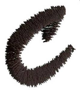Picture of Brush Lowercase c Machine Embroidery Design