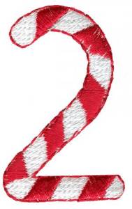 Picture of Candy Cane 2 Machine Embroidery Design