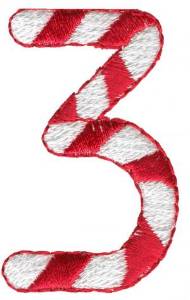 Picture of Candy Cane 3 Machine Embroidery Design