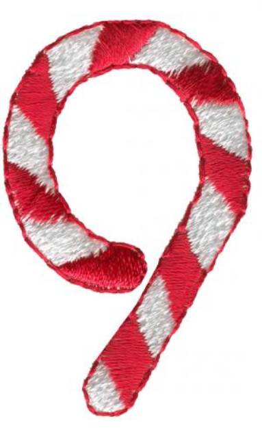 Picture of Candy Cane 9 Machine Embroidery Design