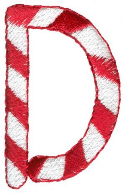 Picture of Candy Cane D Machine Embroidery Design