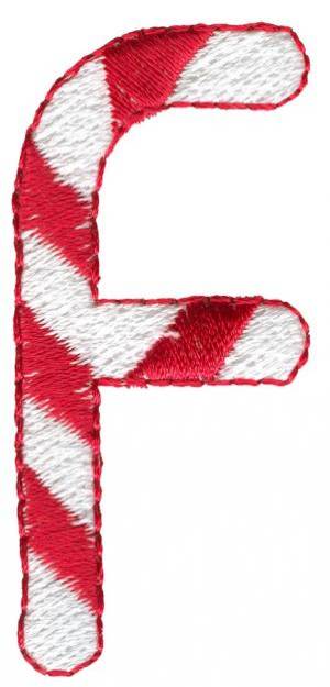 Picture of Candy Cane F Machine Embroidery Design