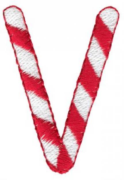 Picture of Candy Cane V Machine Embroidery Design