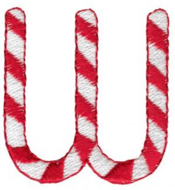 Picture of Candy Cane W Machine Embroidery Design
